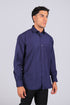 Veshbhoshaa Bluebird Royal Purple Men'S Office Shirt